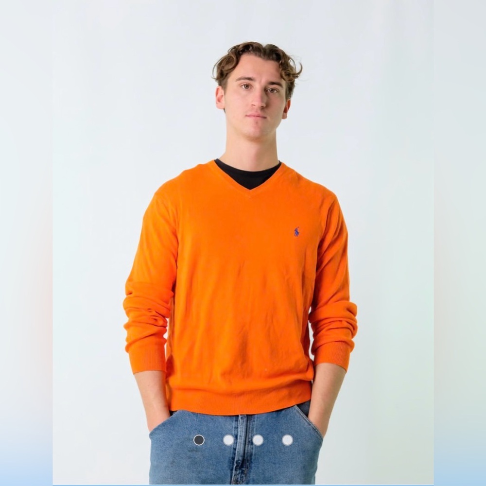 NWT Polo Ralph Lauren Slim Fit Cotton V-neck Sweater